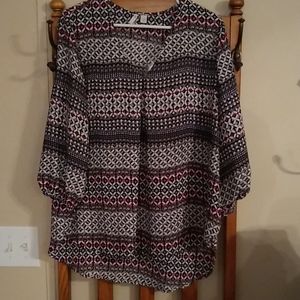 Cato 14/16W blouse high low